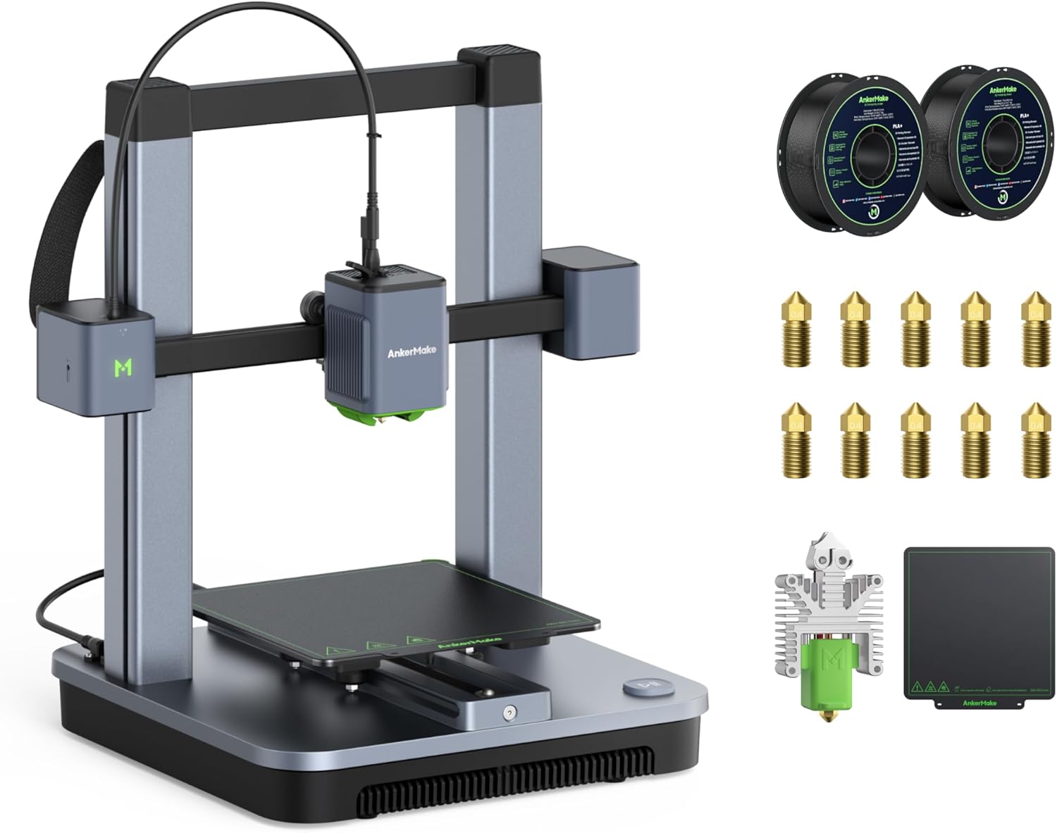 3D Printer and PLA+ Filament and Accessory Set U7445