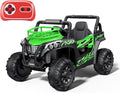 24V UTV Battery Powered Ride On Car with Remote Control 4WD Electric Car, Green, Large O7537