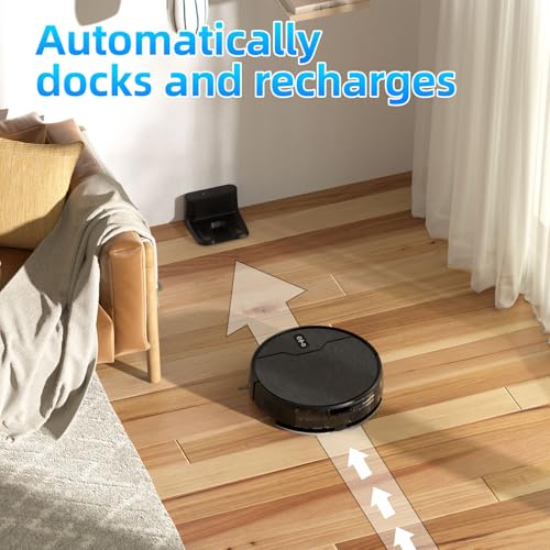 Robot Vacuum and Mop Combo with Large Capacity Dustbin D698385