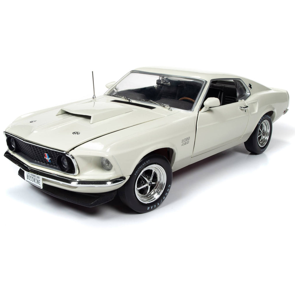 1969 Ford Mustang Fastback Boss 429 Wimbledon White 1/18 Diecast O53236