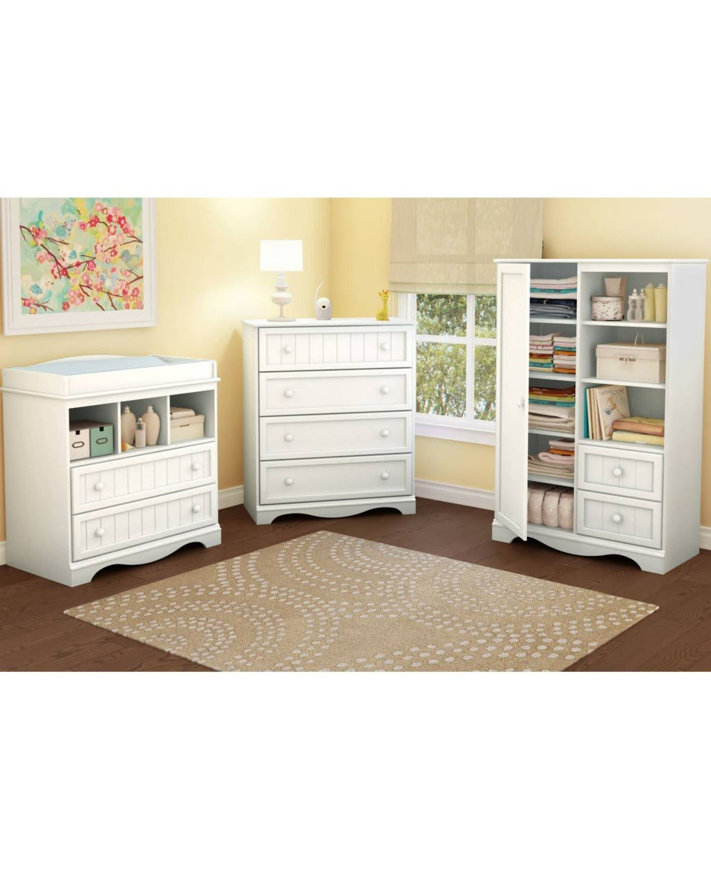 White Armoire V995