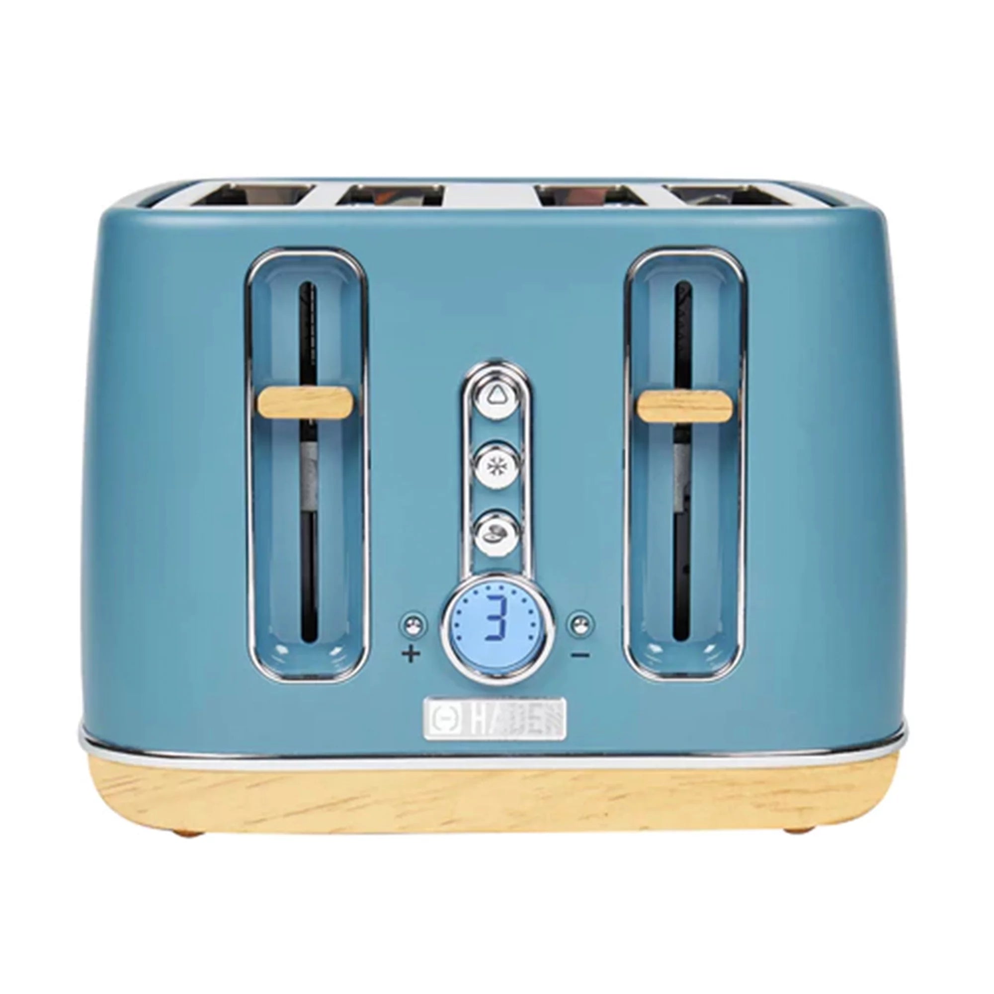 4 Slice Wide Slot Toaster Stone Blue Q235106