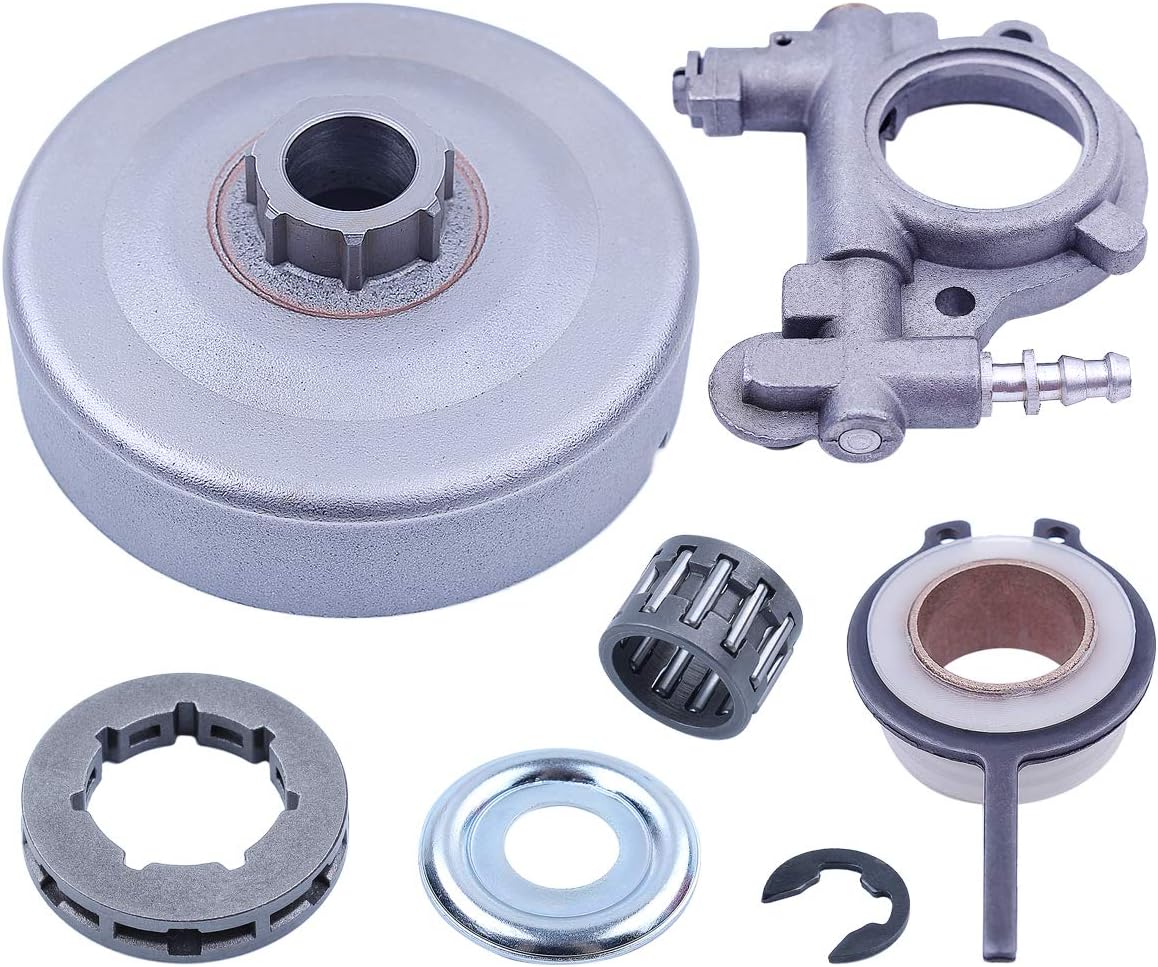 Cylinder Head Engine Motorcycle Parts Oil Pump Sprocket Clutch Drum Rim Kit .325-7T 19mm Worm Gear L13130