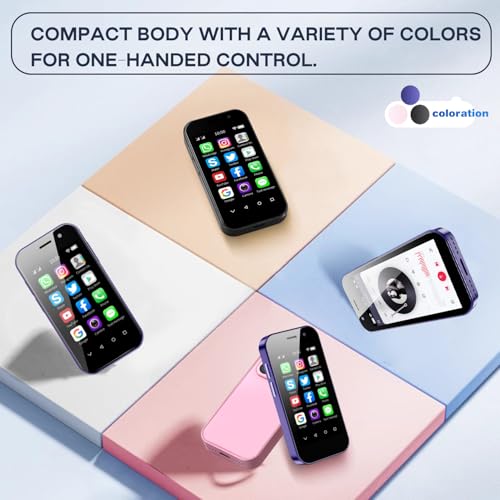 Pink 4G Unlocked Mini Phone with Android System V2093