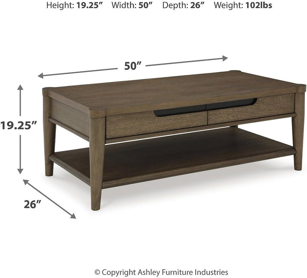 Dark Brown Coffee Table Z388