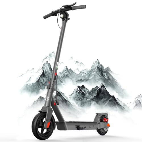 Electric Scooter with 10" Tires, 600W Peak Motor, 22 MPH Speed, 30 Miles Range, Dual Brakes, LCD Display X4914