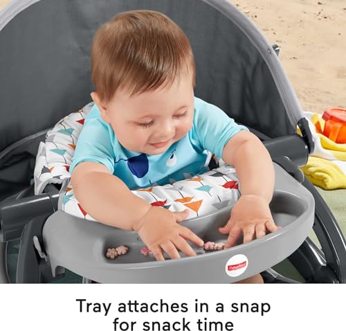 Travel Baby Chair Floor Seat with Snack Tray and Canopy L50916