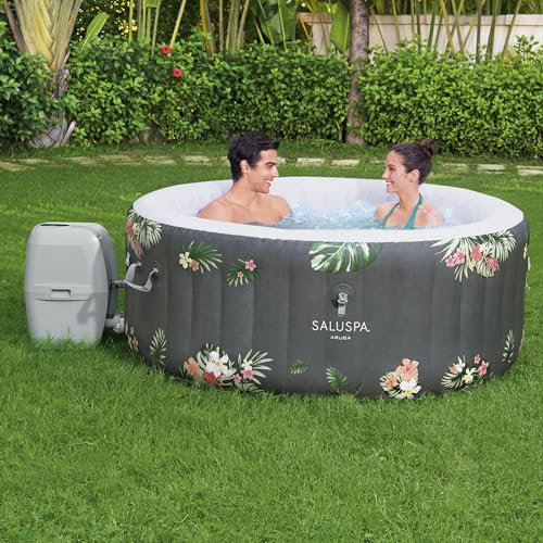 Gray Inflatable Hot Tub T43385