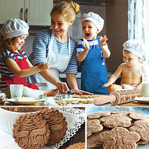 Christmas Wooden Rolling Pins T6188