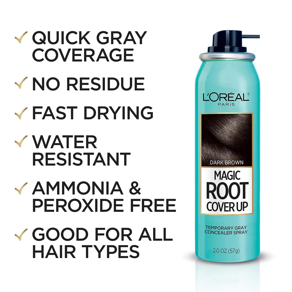 Light Brown and Dark Brown 2 oz. Gray Concealer Spray Bundle Y45261