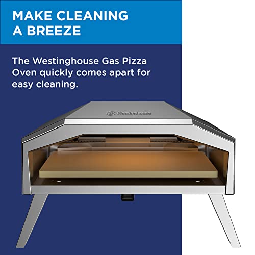 Electric Pizza Oven with 12 Inch Ceramic Stone, Stainless Steel N34419