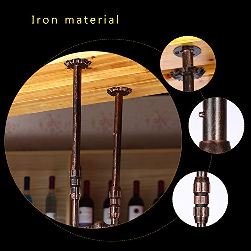 Rustic Metal Wine Rack Wall Mounted M481