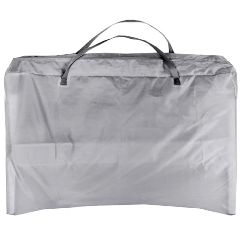 Grey Bedside Crib Bassinet with Travel Bag and Removable Compressed Cotton Mattress M3155