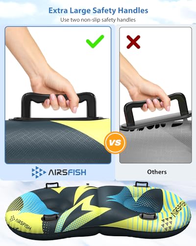 Inflatable Snow Sled with Towable Leash Z920