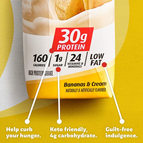 30g Shakes Bananas and Cream, 44 Fl Oz, Pack of 4 V894