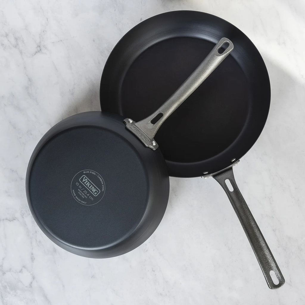 Blue Steel 2 Piece Fry Pan Set, 10-Inch & 12-Inch C512767