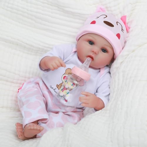 16 Inches Realistic Soft Vinyl Newborn Baby Doll V54729