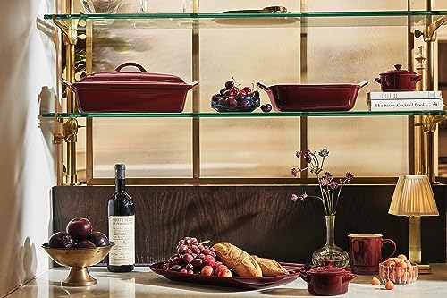 Stoneware Covered Rectangular Casserole, 4 qt. (12" x 9"), Rhone O421284
