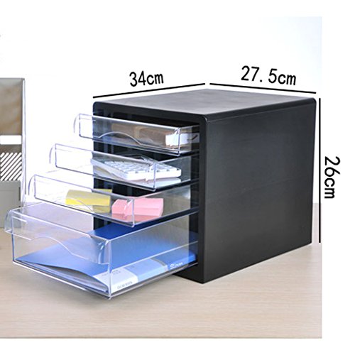 Gray Plastic Desktop File Cabinet W57689