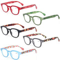 5 Pack Unisex Reading Glasses with Spring Hinge S53297