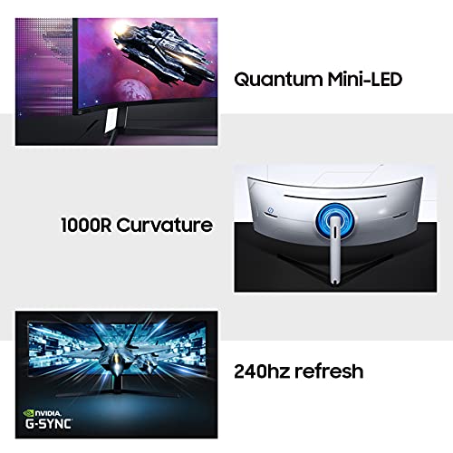 49 inch Ultrawide Curved Gaming Monitor, 240hz 1ms, Quantum Mini LED, G-Sync, Adjustable Height, HDR 2000 T632631