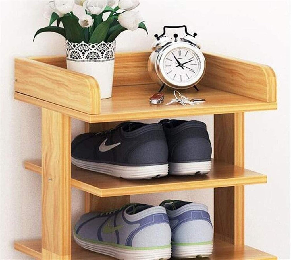 Tall Narrow Shoe Cabinet with Adjustable Shelf and Drawer J12741