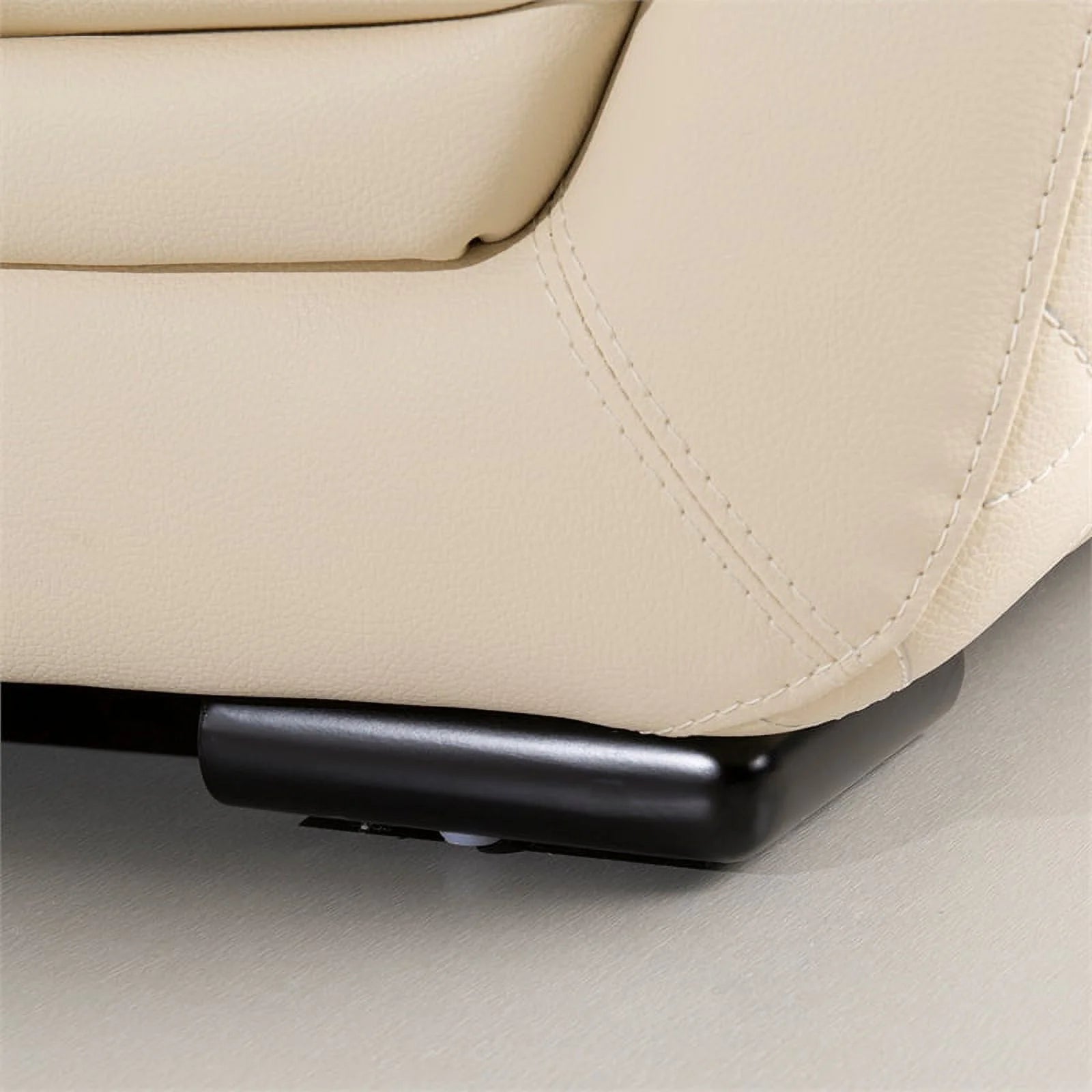 Cream Italian Leather Sofa B451376