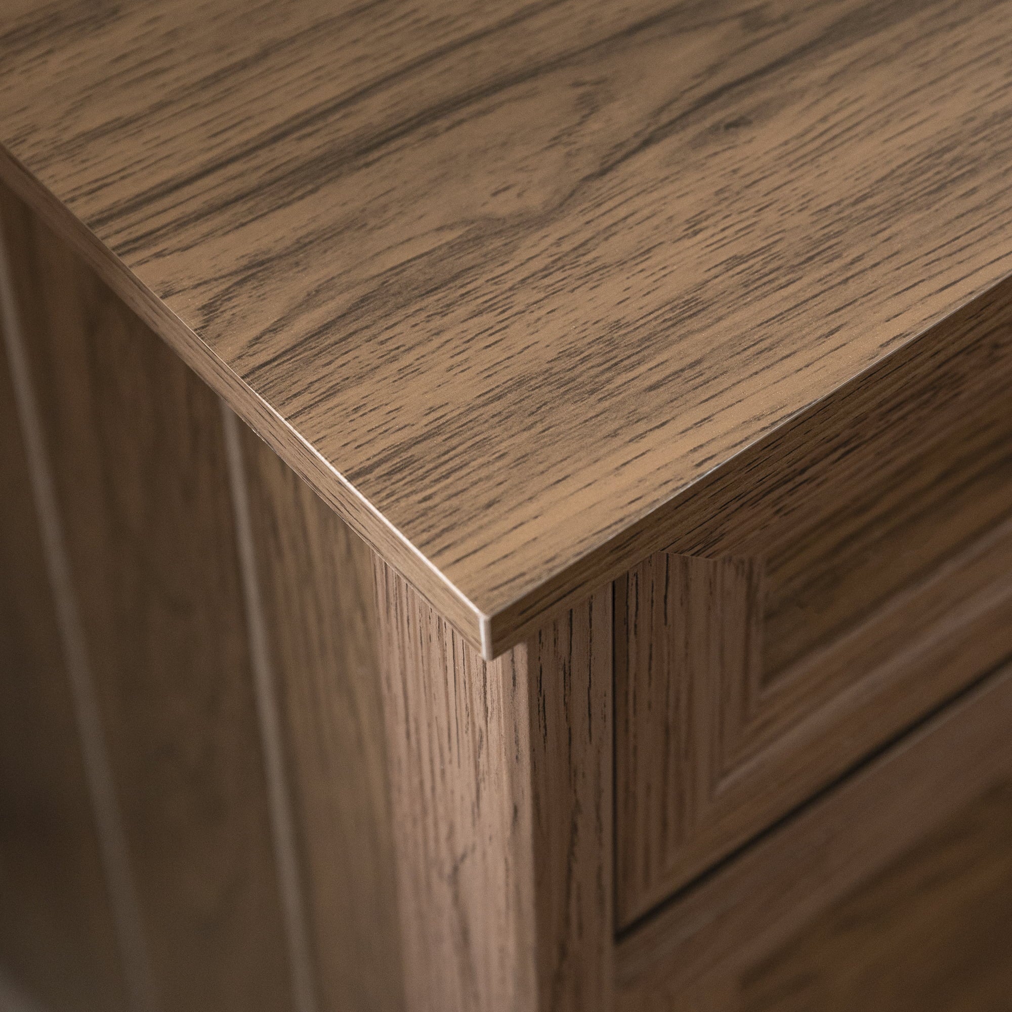 Dark Walnut 1 Door and Drawer Nightstand Z86963